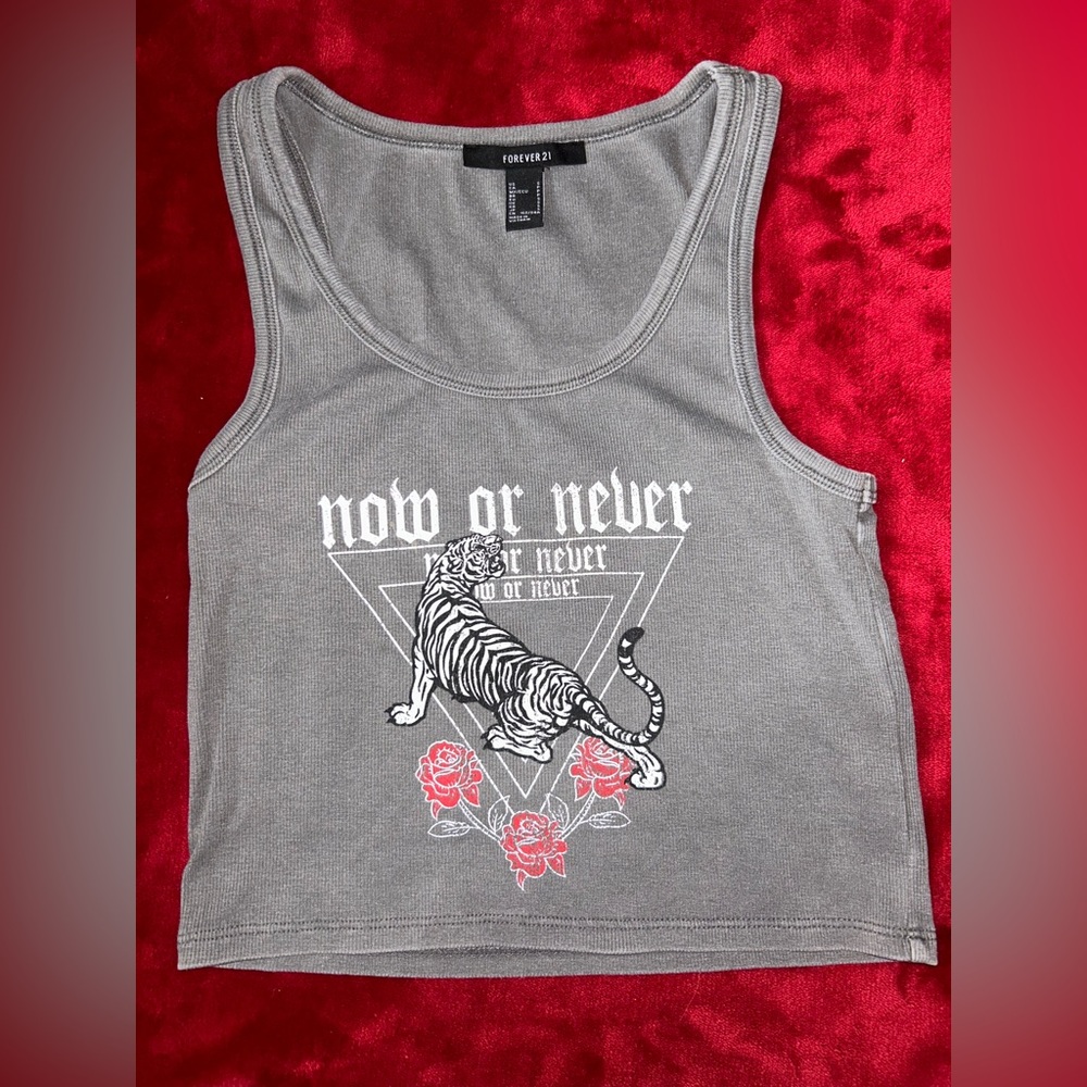 “Now or never” muscle tank